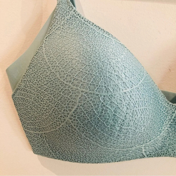 KNIX Sz 7 Wingwoman Contour  Lightly Padded Meshy Overlay Fabric Bra - Picture 2 of 7